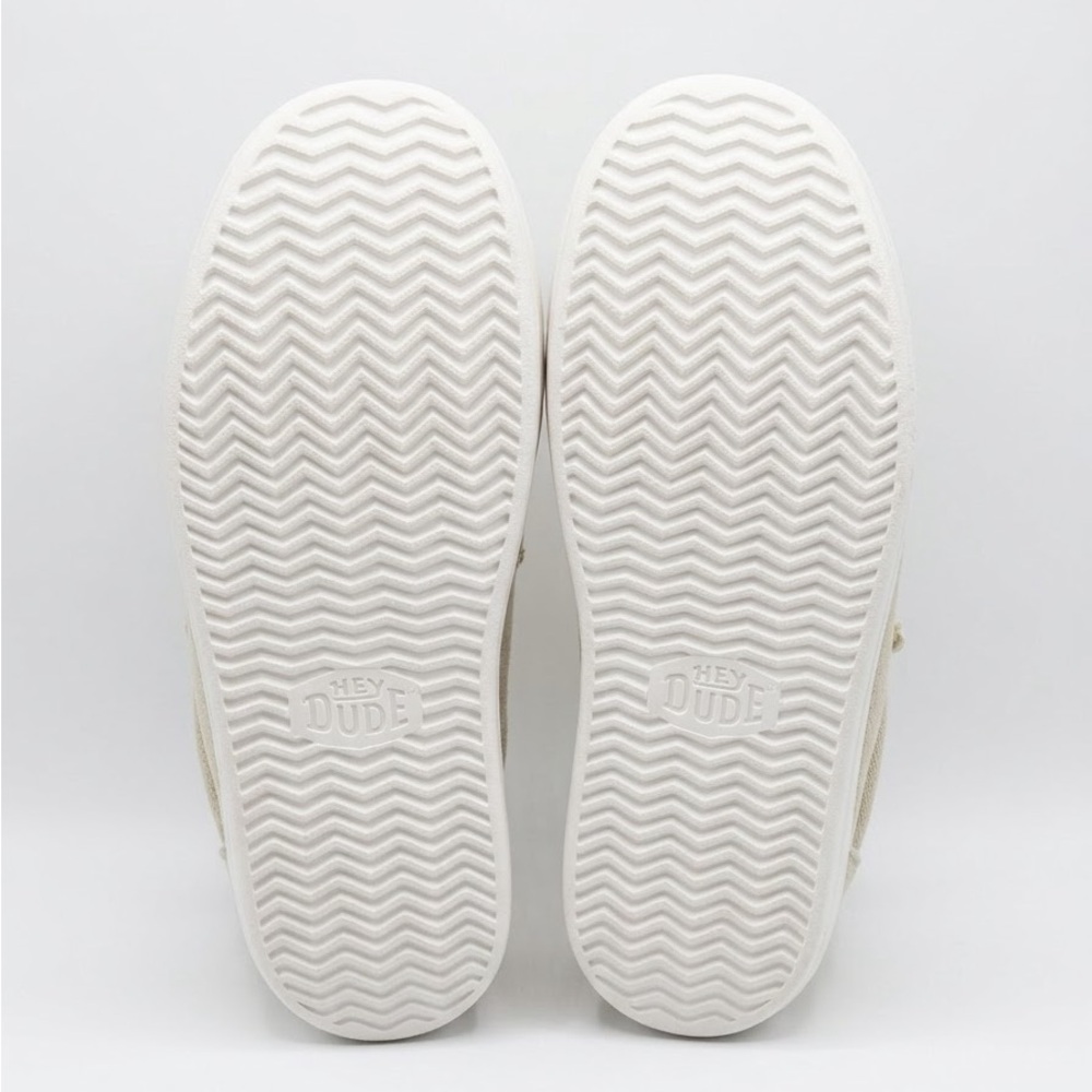 NWOT HEYDUDE Austin Lift Leather Platform Mules - White Leopard Size 9 - Picture 5 of 6